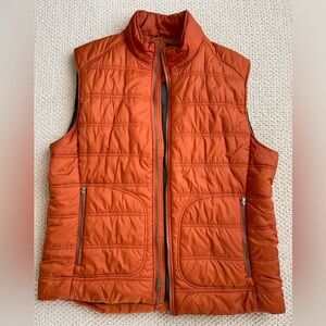 Banana Republic Puffer Vest - Orange - Size: Men Large